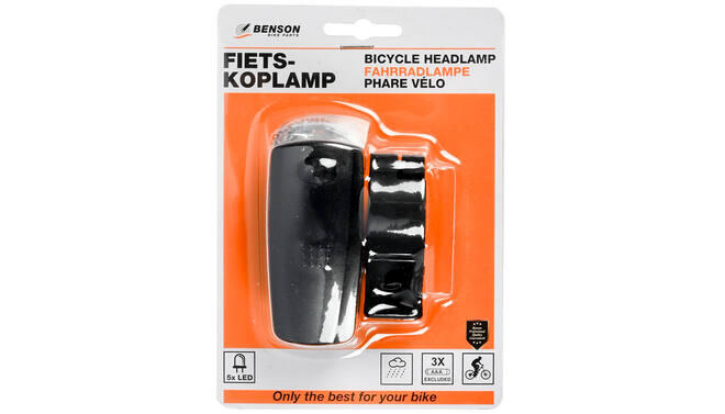 Phare avant pour vélo 5 LEDs 5/6