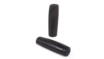 Fiets handvatten - rubber - zwart - 22 x 110 mm stuurgrepen