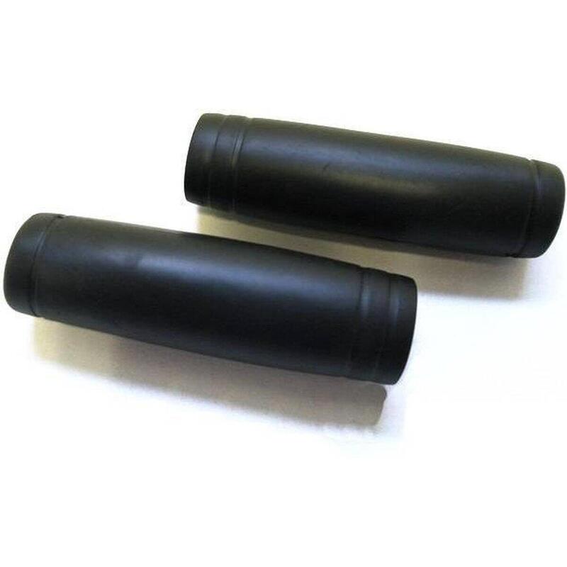 Mânere bicicletă - Cauciuc - Negru - 22 x 110 mm Mânere ghidon