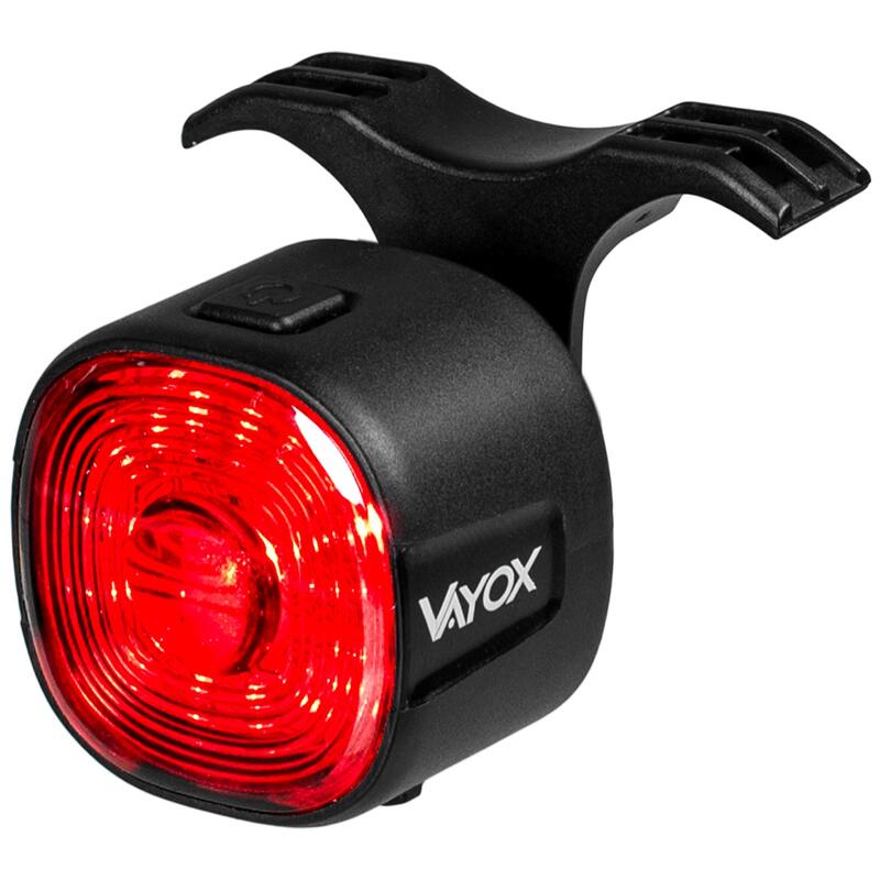 Lámpara de bicicleta trasera Vayox VA0157 SMART 100lm, luz roja, con sensor STOP