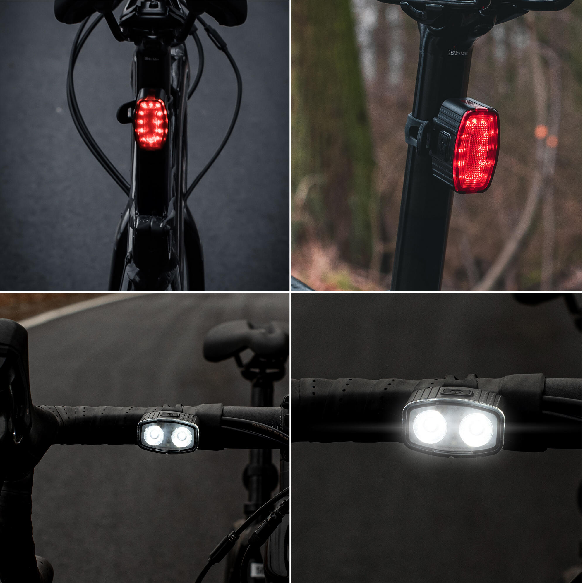 Set di luci per bici anteriore e posteriore Vayox VA0155 200 lm bianco e rosso 6/7