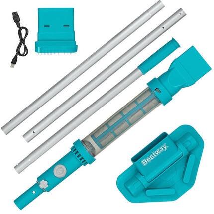 Bestway Aspirateur de piscine rechargeable Aquasurge pour piscine jusqu'à 6,10m