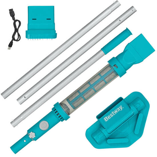 Bestway Aspirateur de piscine rechargeable Aquasurge pour piscine jusqu'à 6,10m