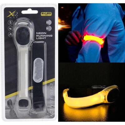 Reflektor-Armband LED - Verstellbar. rot