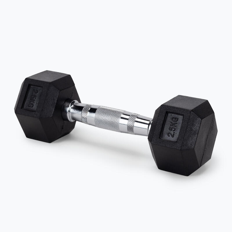 Gantera cauciucata Bauer Fitness HEX