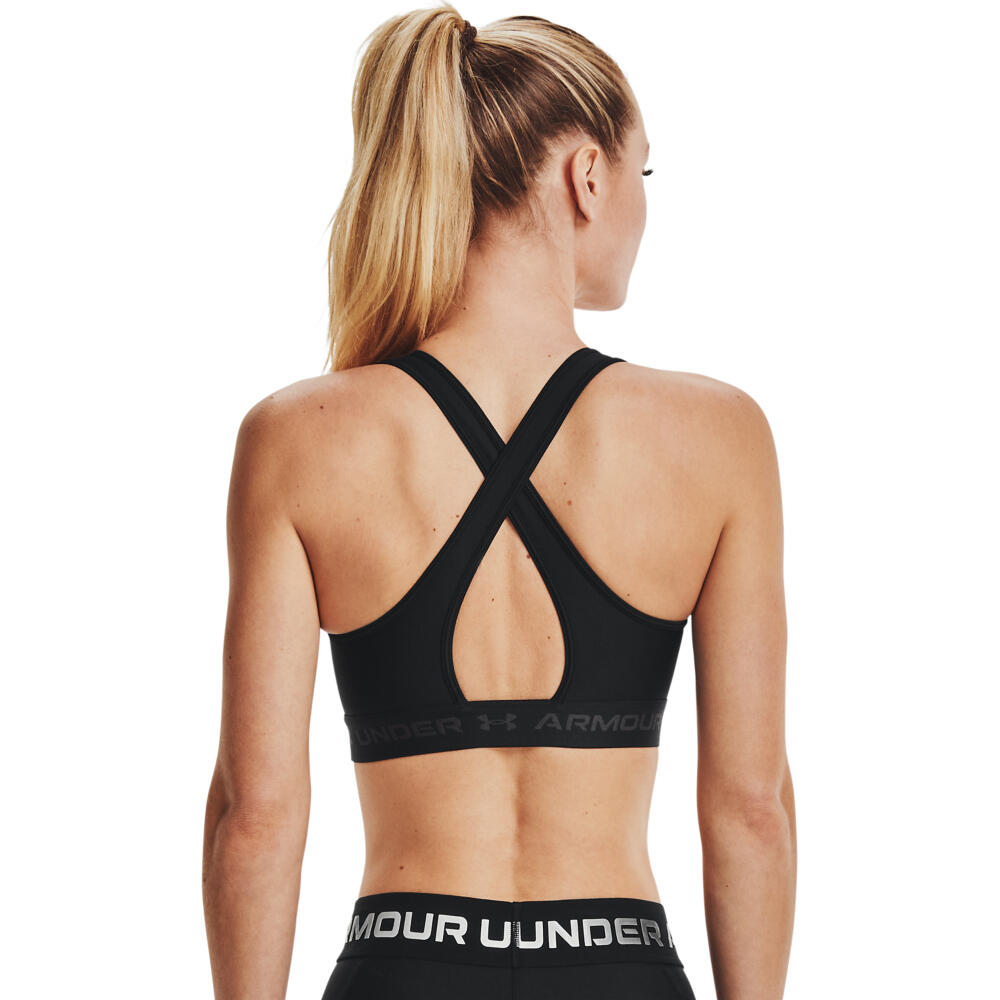 Under Armour Crossback Bra Schwarz Dame 4/7