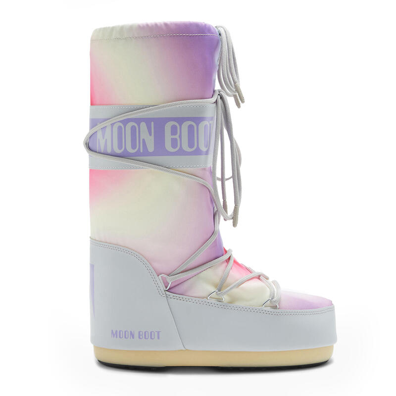 Stivali da neve da ghiacciaio Moon Boot Icon Tie Dye da donna