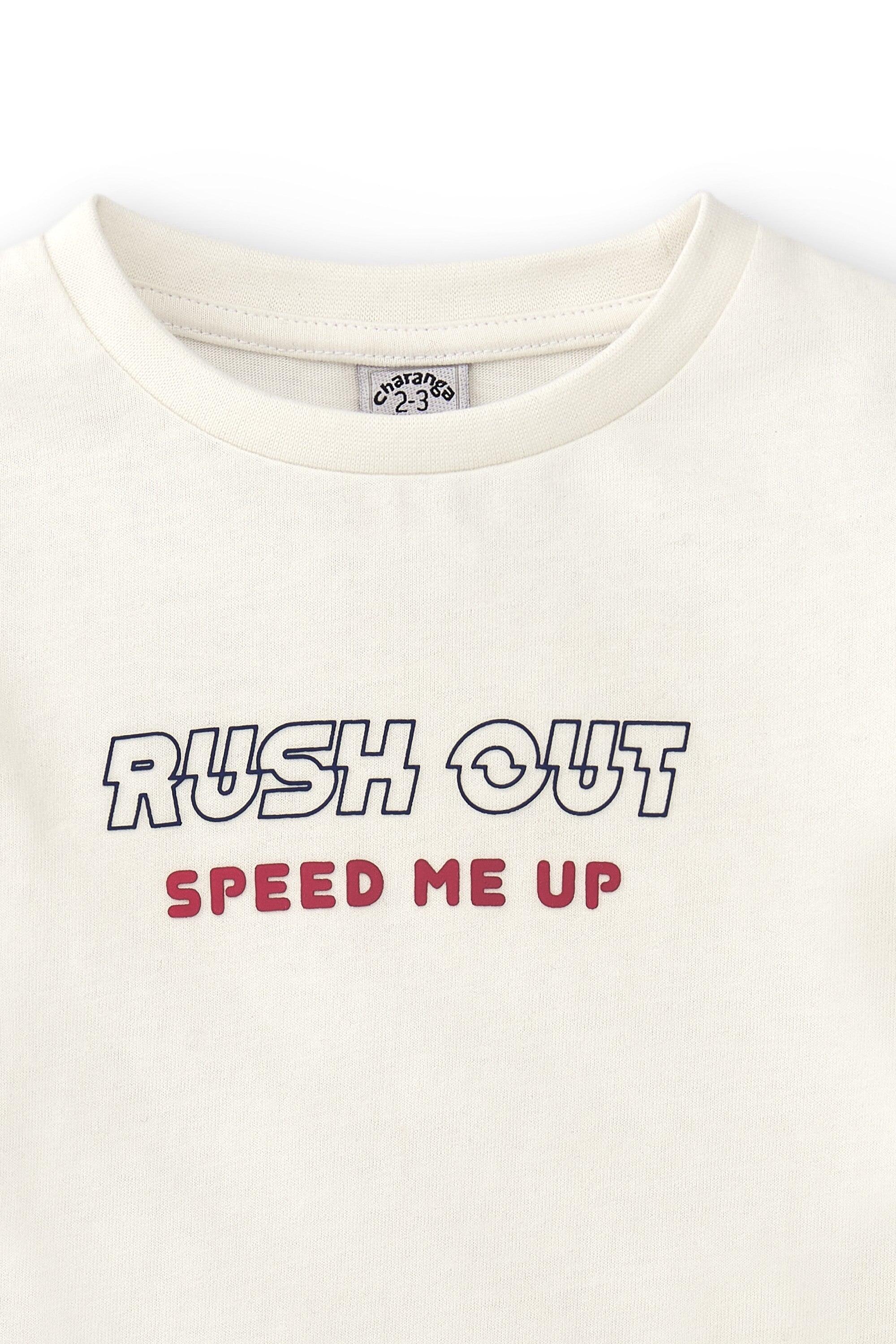 Camiseta infantil de manga comprida Rush Out na cor 4/4