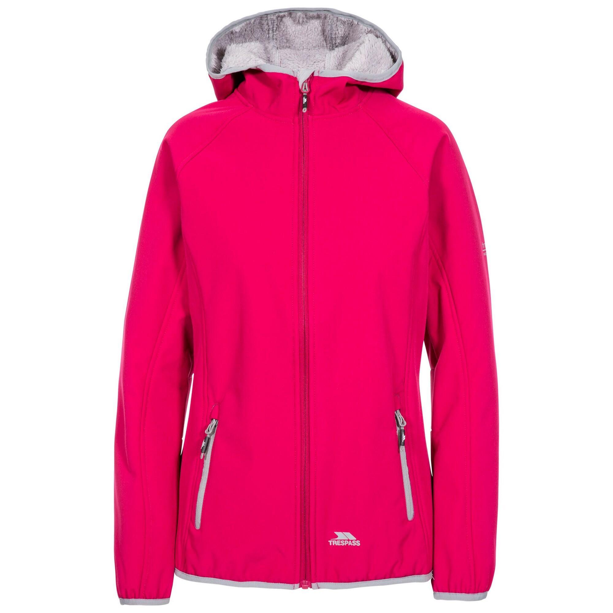 TRESPASS Womens Emery Softshell Fleece (Cassis)