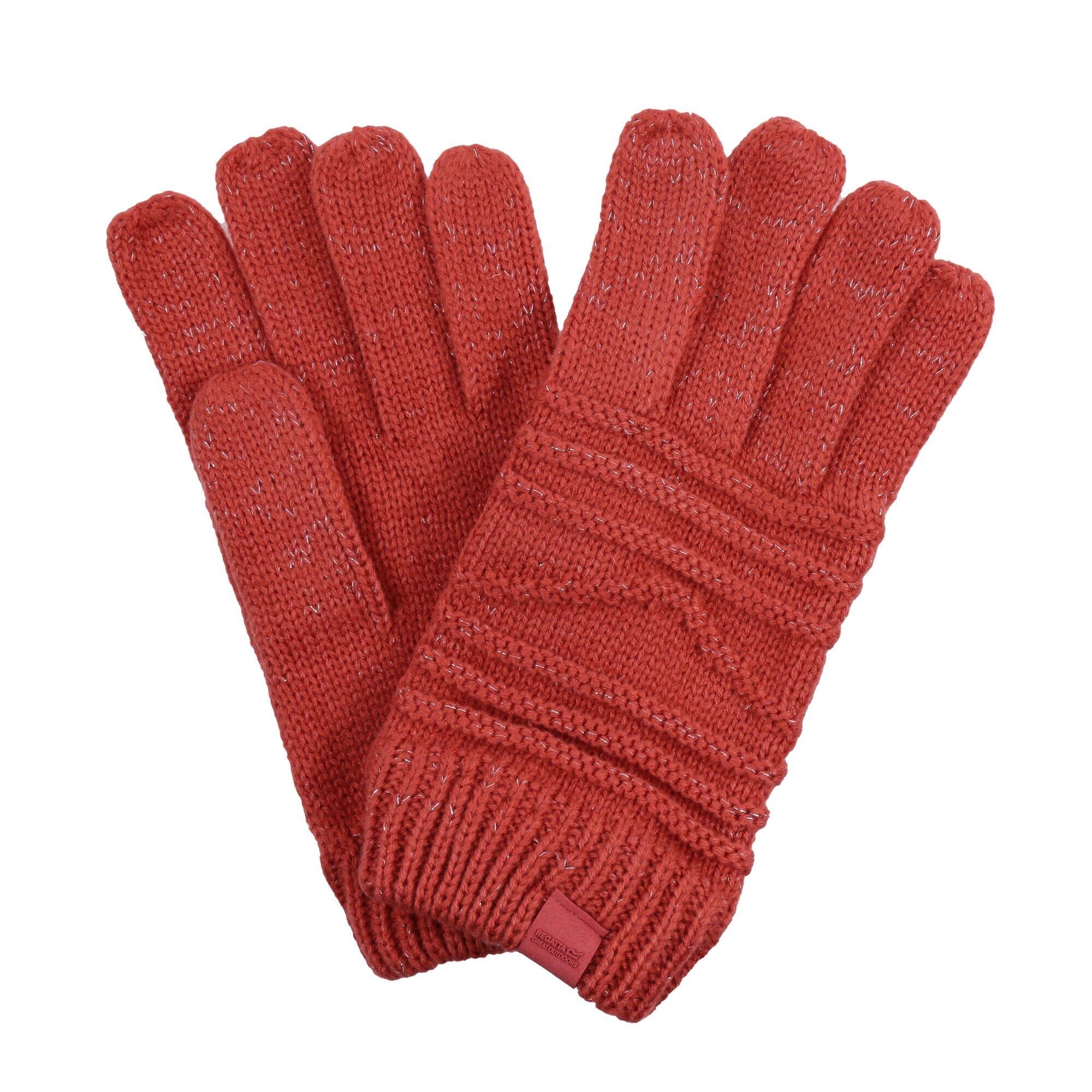 REGATTA Womens/Ladies Multimix IV Winter Gloves (Mineral Red)