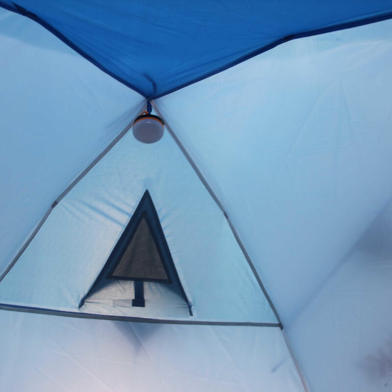 Tente de camping HighPeak Kiruna 2 de couleur bleu-gris