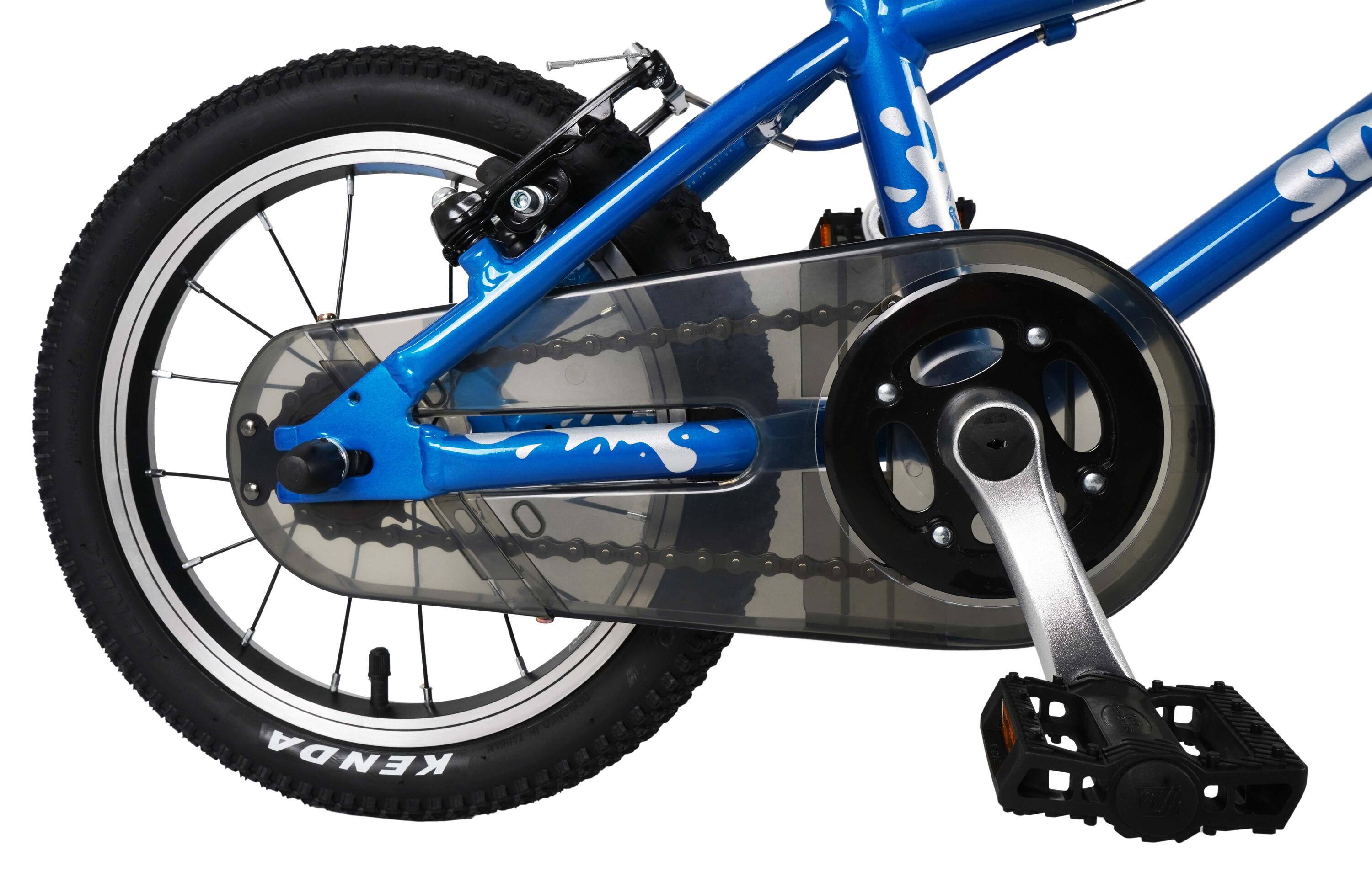 14" Wheel Lightweight Hybrid Bike Blue 4/8