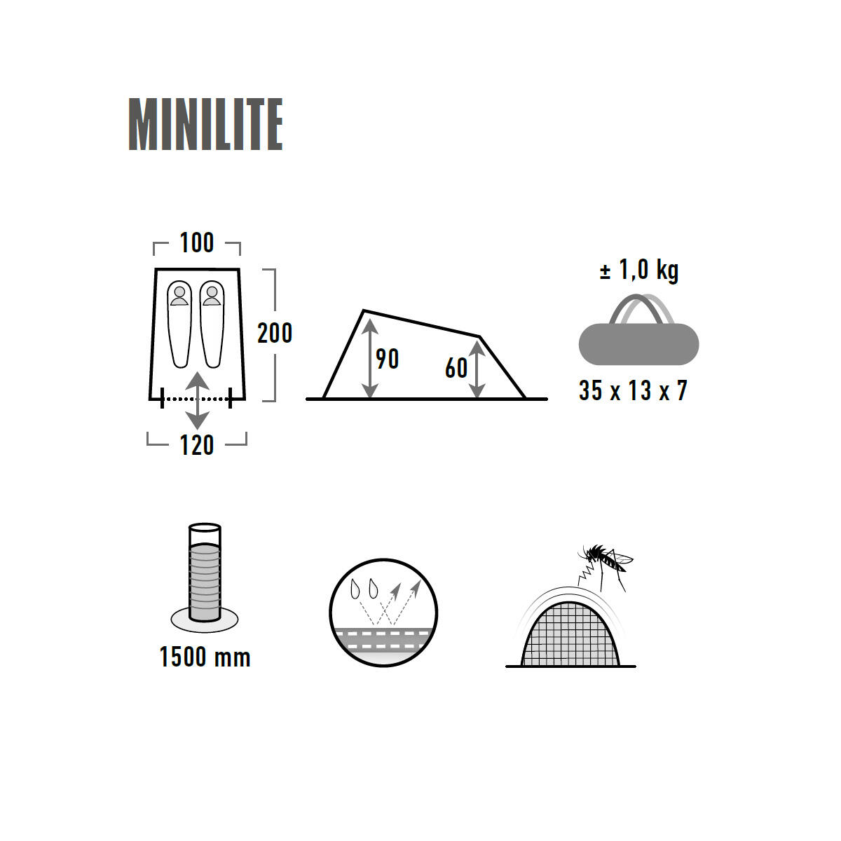 Tenda da campeggio High Peak Minilite 4/5