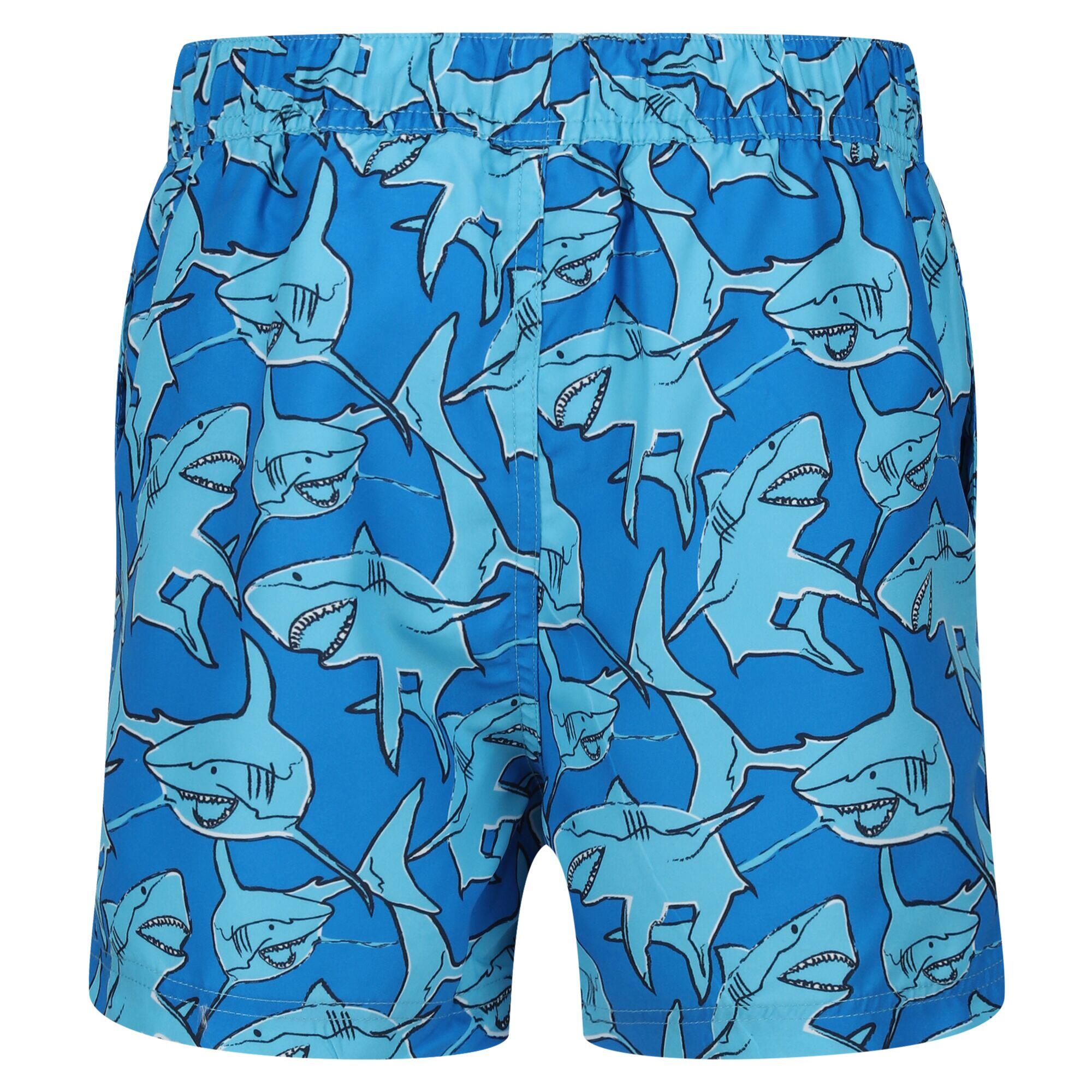 Childrens/Kids Skander II Shark Swim Shorts (Aquarius) 2/5