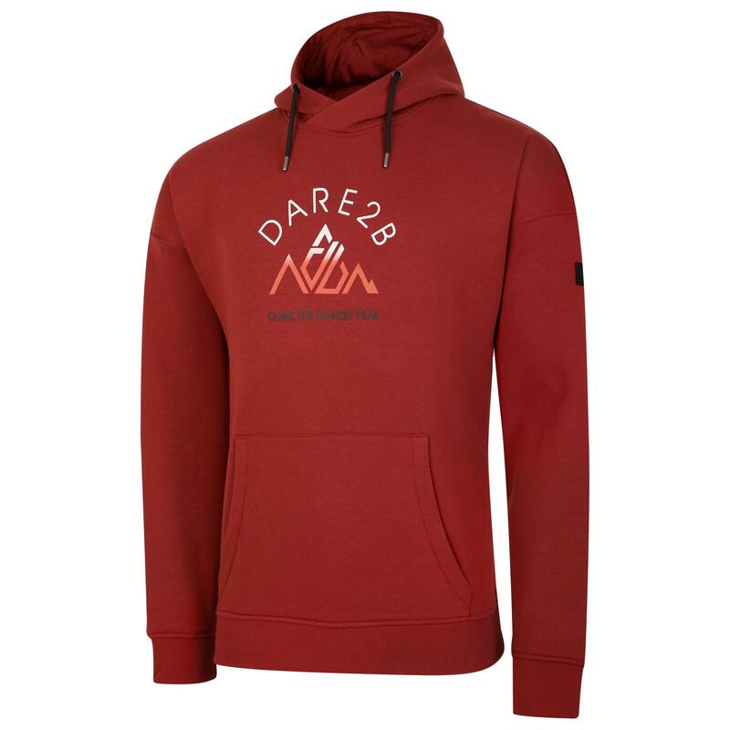 Heren Distinctly Graphic Print Hoodie (Gekkekleurd Bruin)