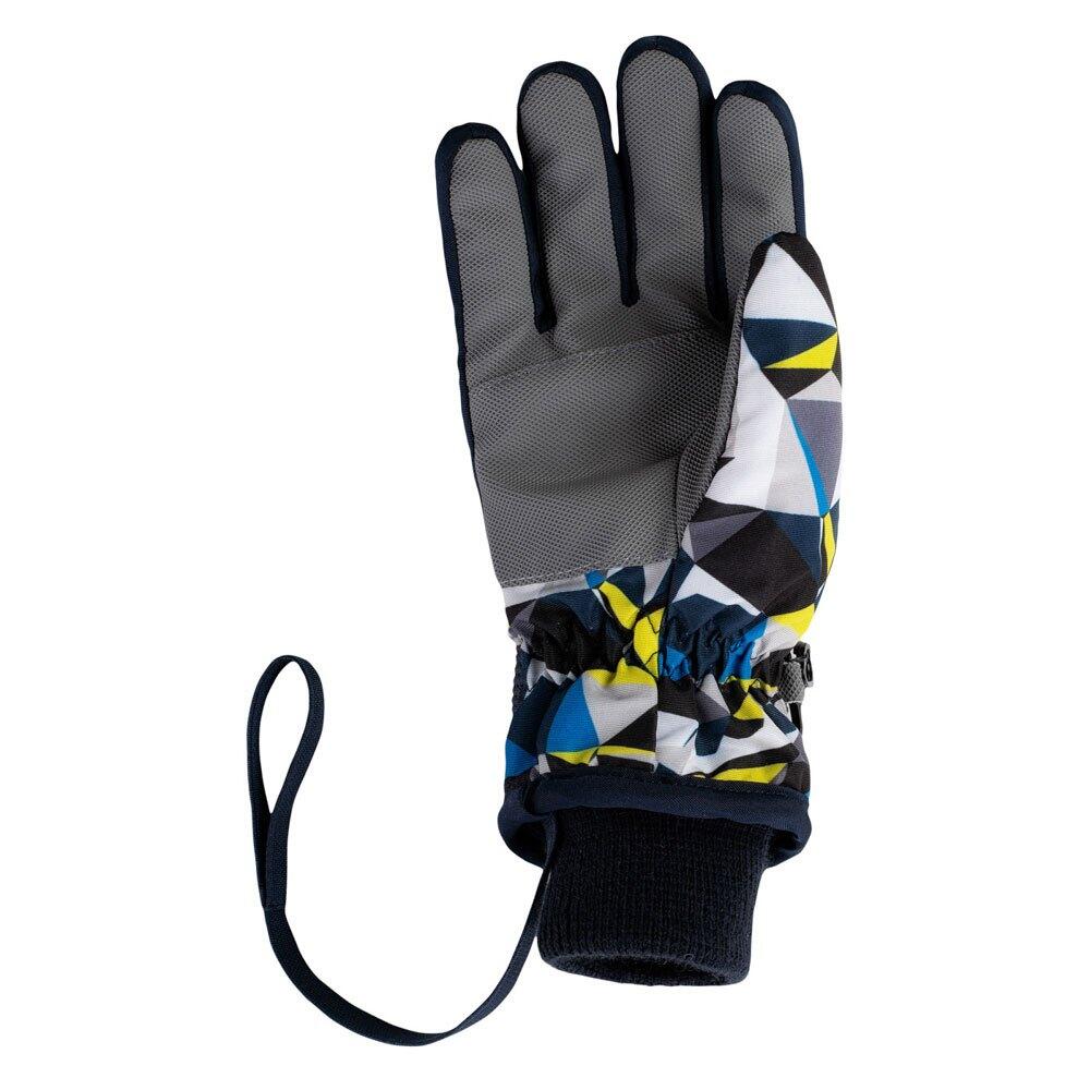Childrens/Kids Harri Waterproof Ski Gloves (Dress Blue/Skydiver Blue/Sulphur