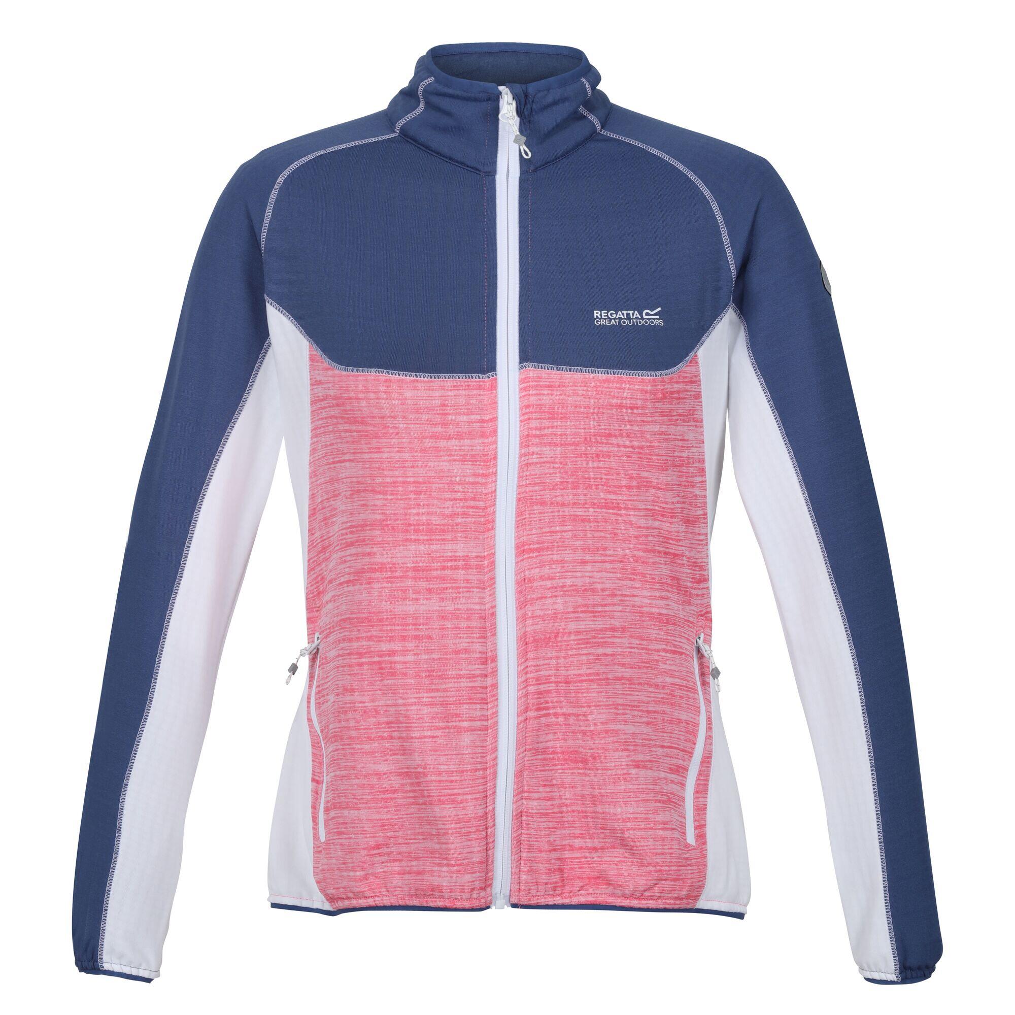 REGATTA Dames Hepley Full Zip Fleecejack (Fruitduif/Dusty Denim)