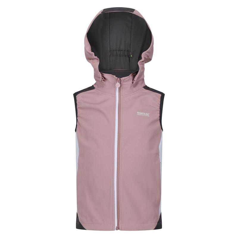 Kinder/Kids Zuurstof VI Lichtgewicht Gilet met Capuchon (Dusky Rose/Seal Grey)