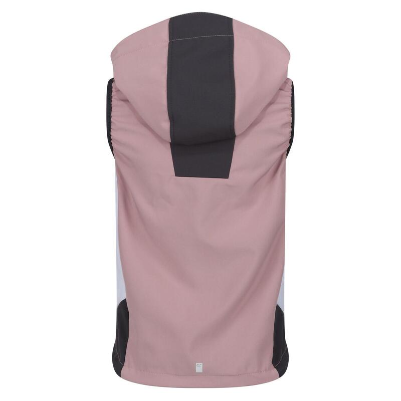 Kinder/Kids Zuurstof VI Lichtgewicht Gilet met Capuchon (Dusky Rose/Seal Grey)