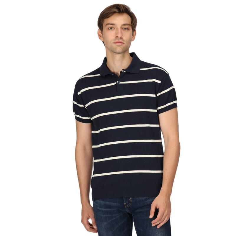 Polo ARKOSE Homme (Bleu marine / Blanc)