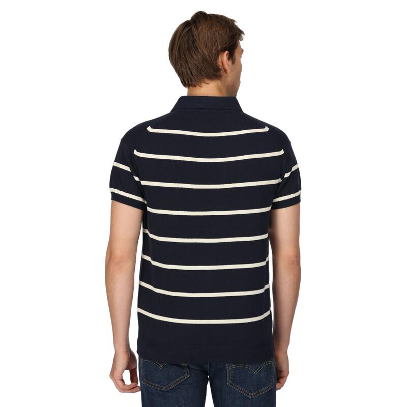 Polo ARKOSE Homme (Bleu marine / Blanc)