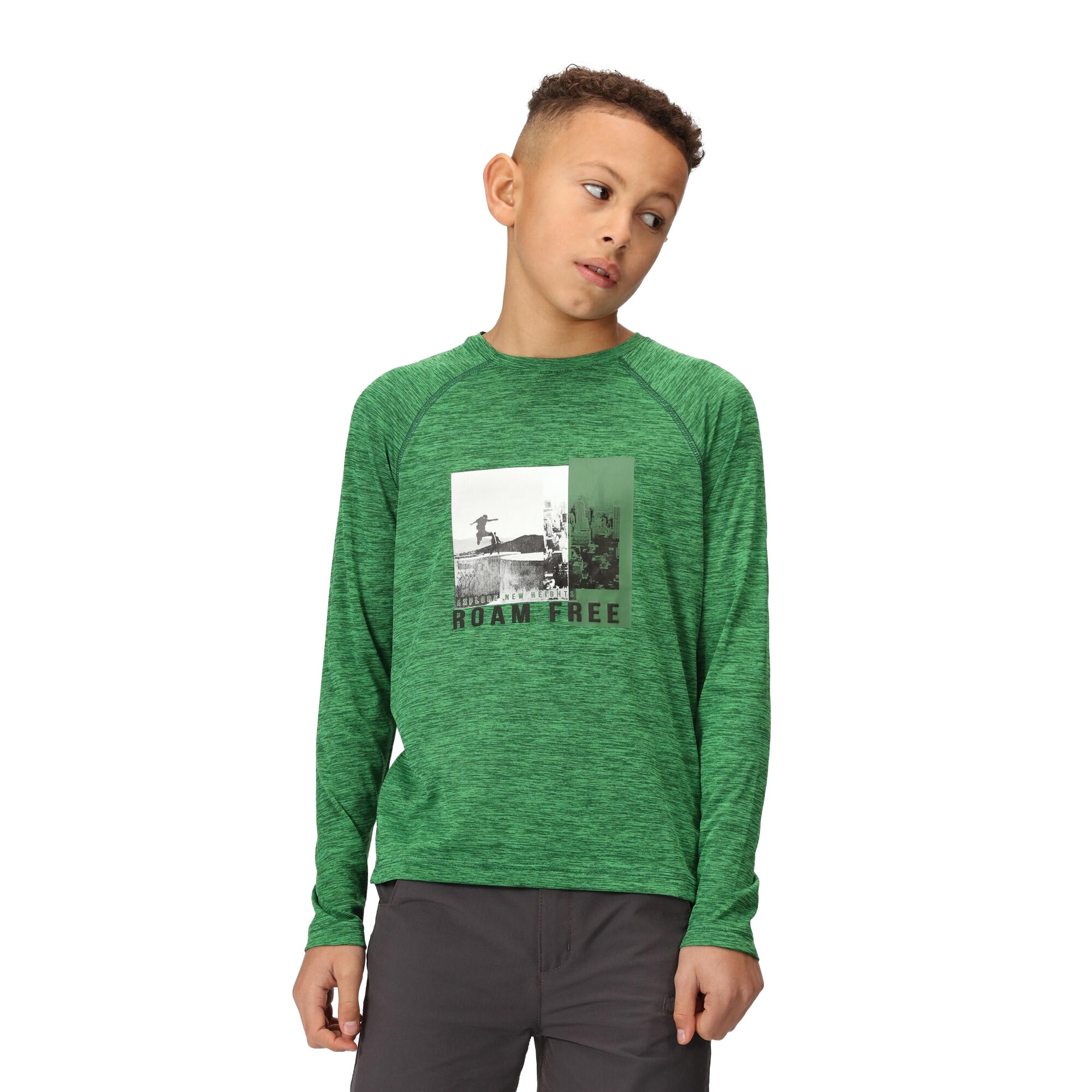 Tshirt BURNLEE ROAM FREE Enfant (Vert Des Champs) 4/5