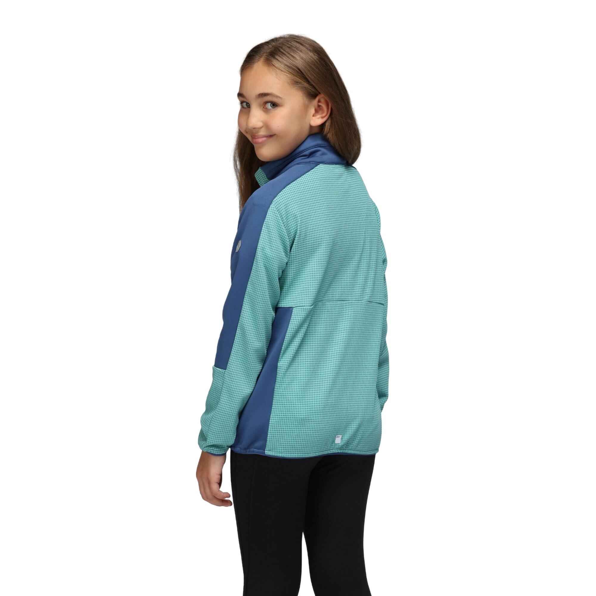 Childrens/Kids Highton II Fleece Jacket (Bristol Blue/Dusty Denim) 4/5