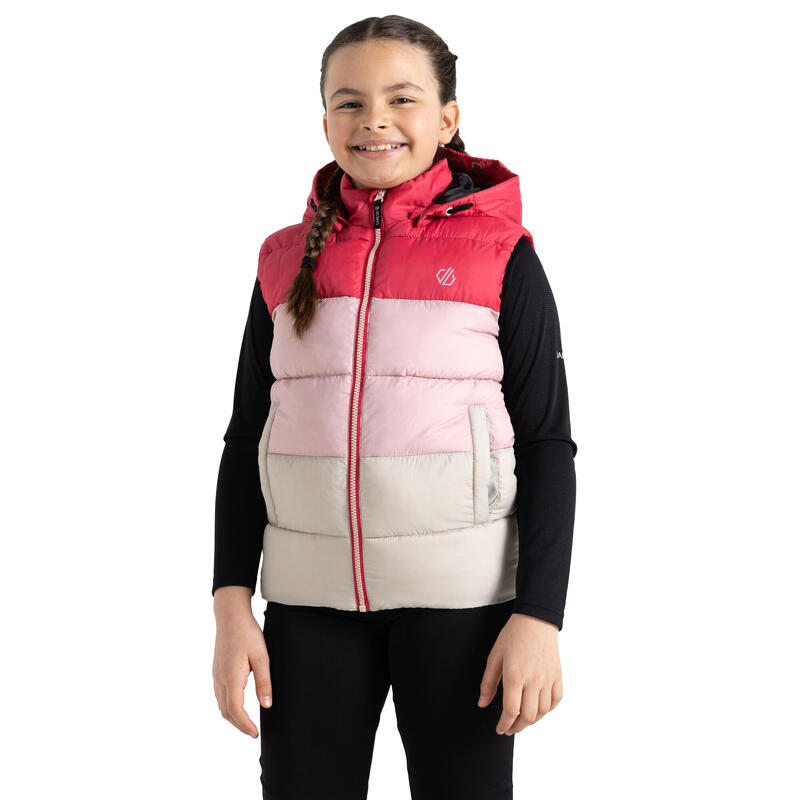 Kinder/Kinder Jolly Gewatteerd Gilet (Bessenroze/klein Mauve)