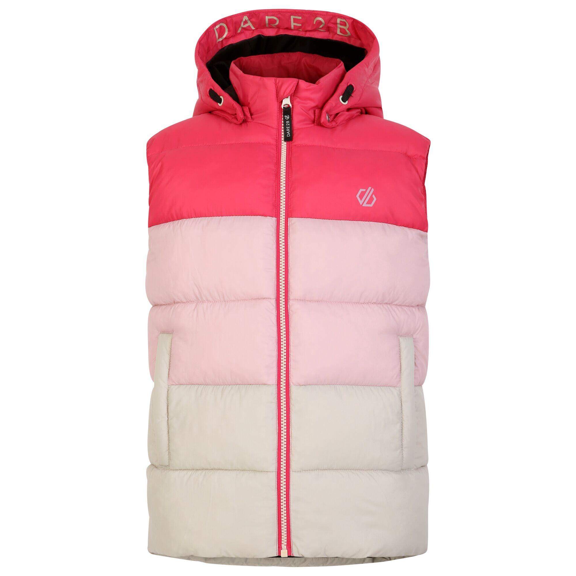 Childrens/Kids Jolly Padded Gilet (Berry Pink/Pale Mauve) 1/5