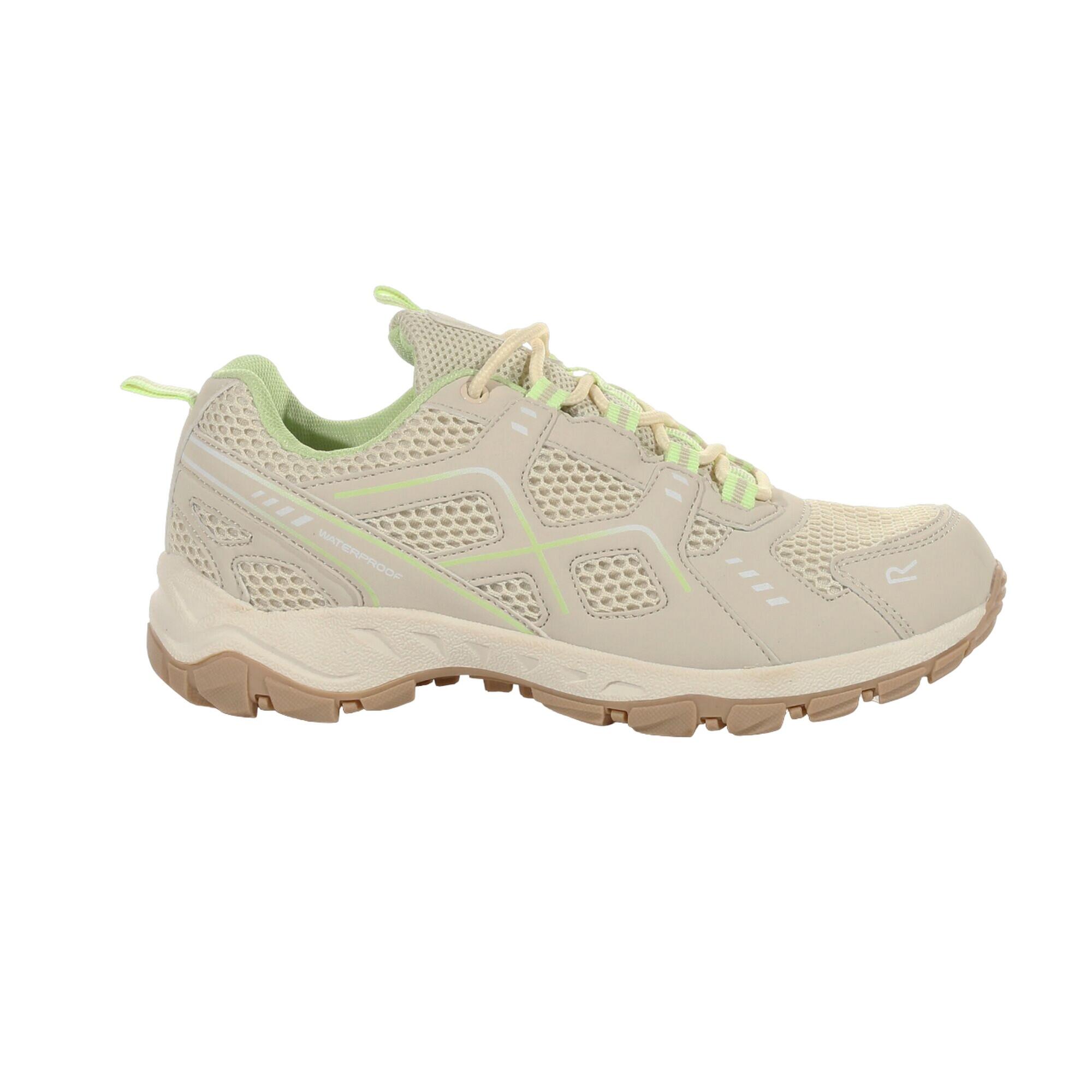 Womens/Ladies Vendeavour Walking Shoes (Barley White/Lime Green) 3/5