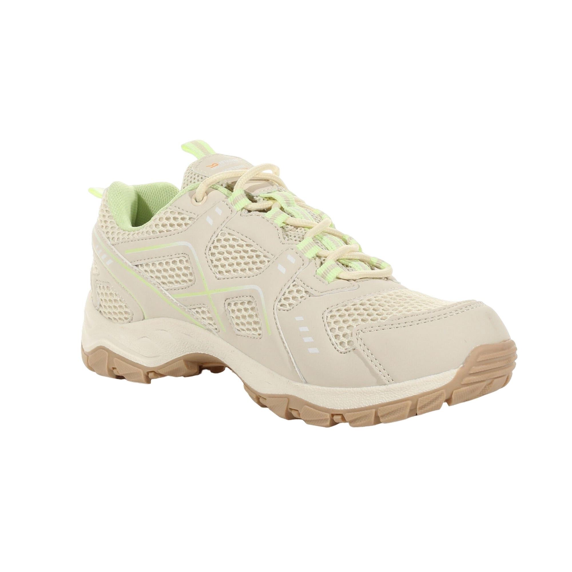 Womens/Ladies Vendeavour Walking Shoes (Barley White/Lime Green) 1/5