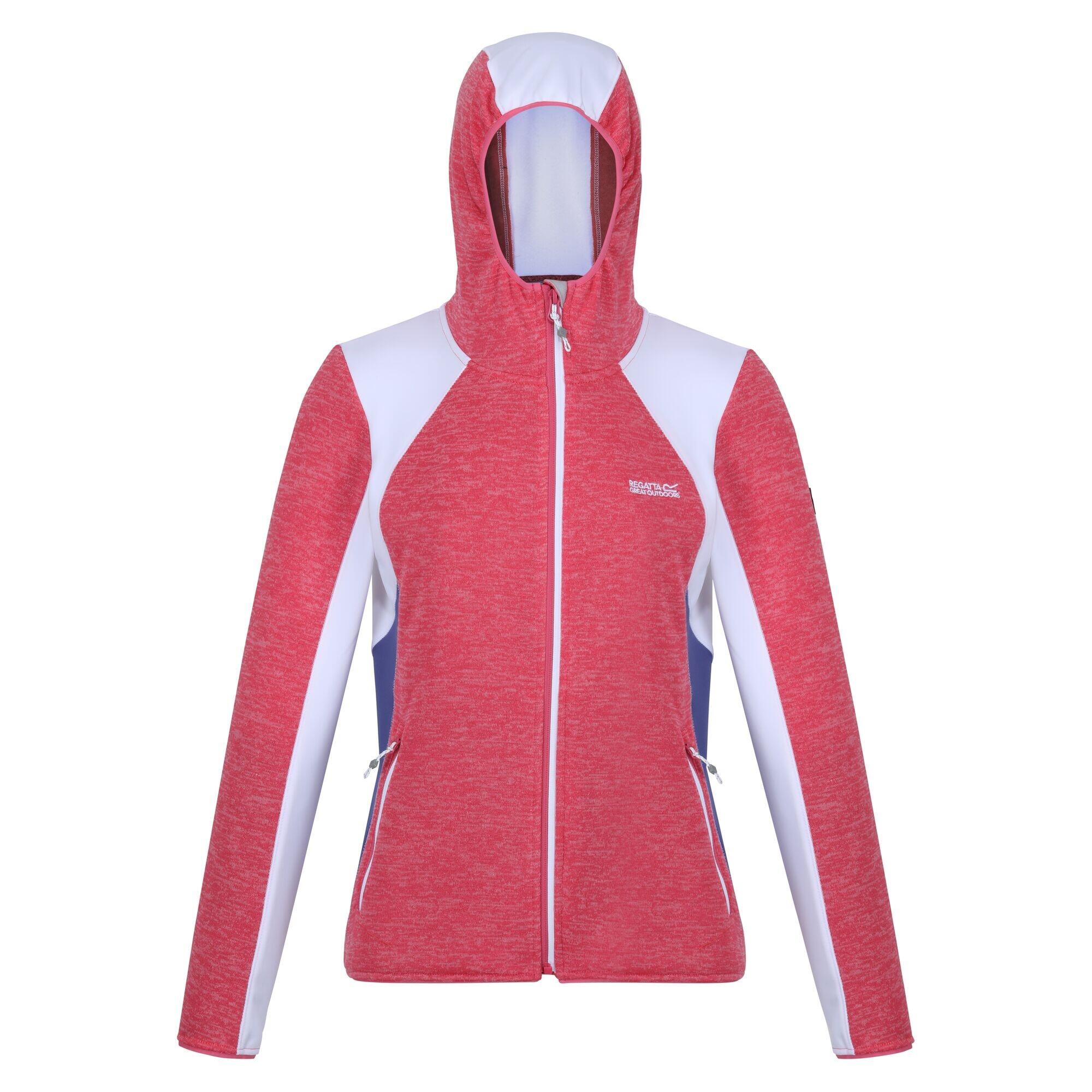 Women's WALBURY fleece jacket (Pink / White)