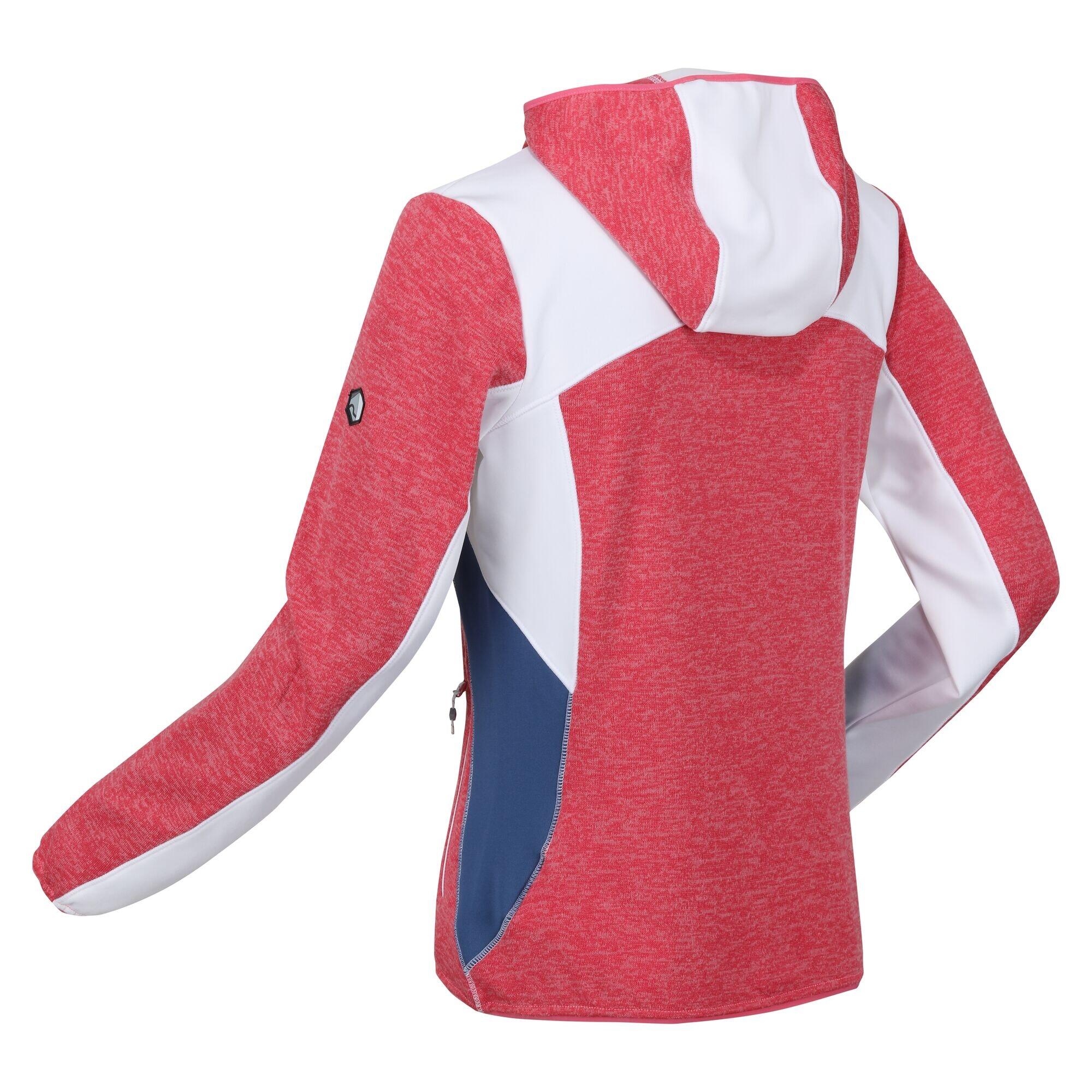 Women's WALBURY fleece jacket (Pink / White)