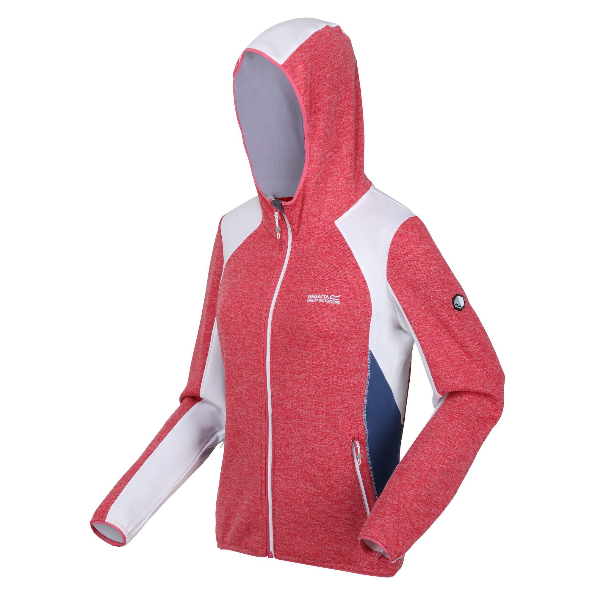 Women's WALBURY fleece jacket (Pink / White)