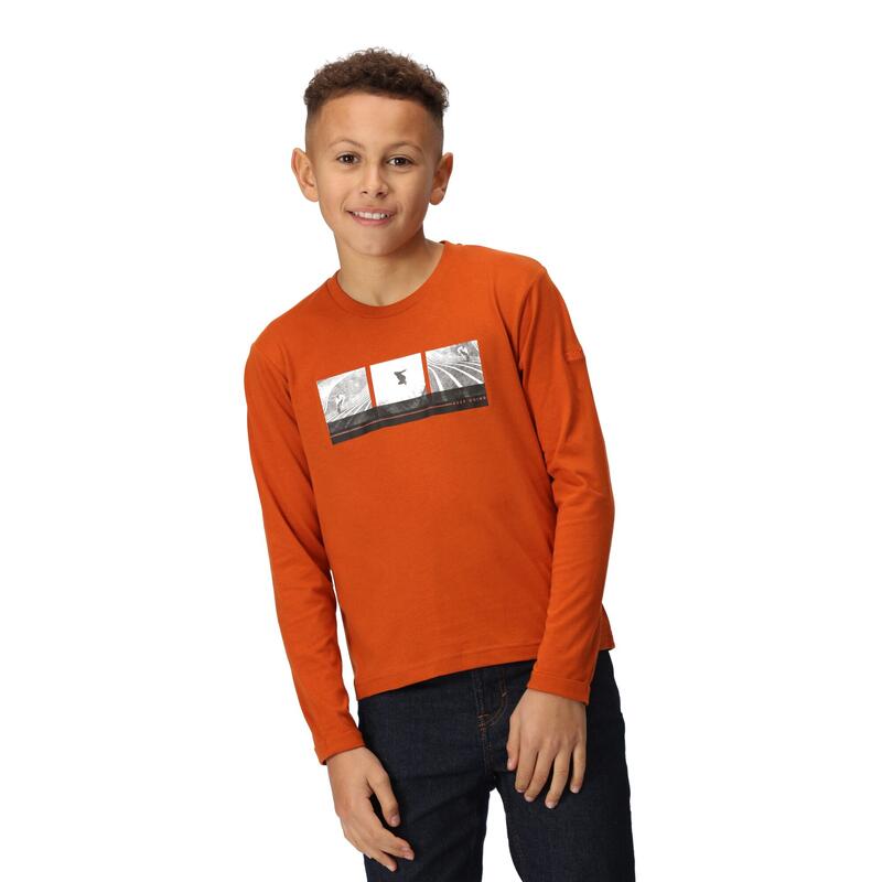 Tshirt WENBIE KEEP GOING Enfant (Orange brûlé)
