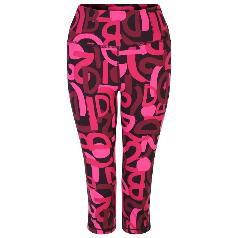 Leggings 3/4 Influential Diseño Graffitis para Mujer Rosa Puro