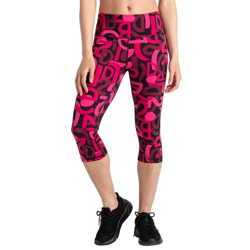 Dames Influential Graffiti 3/4 Legging (Puur Roze)