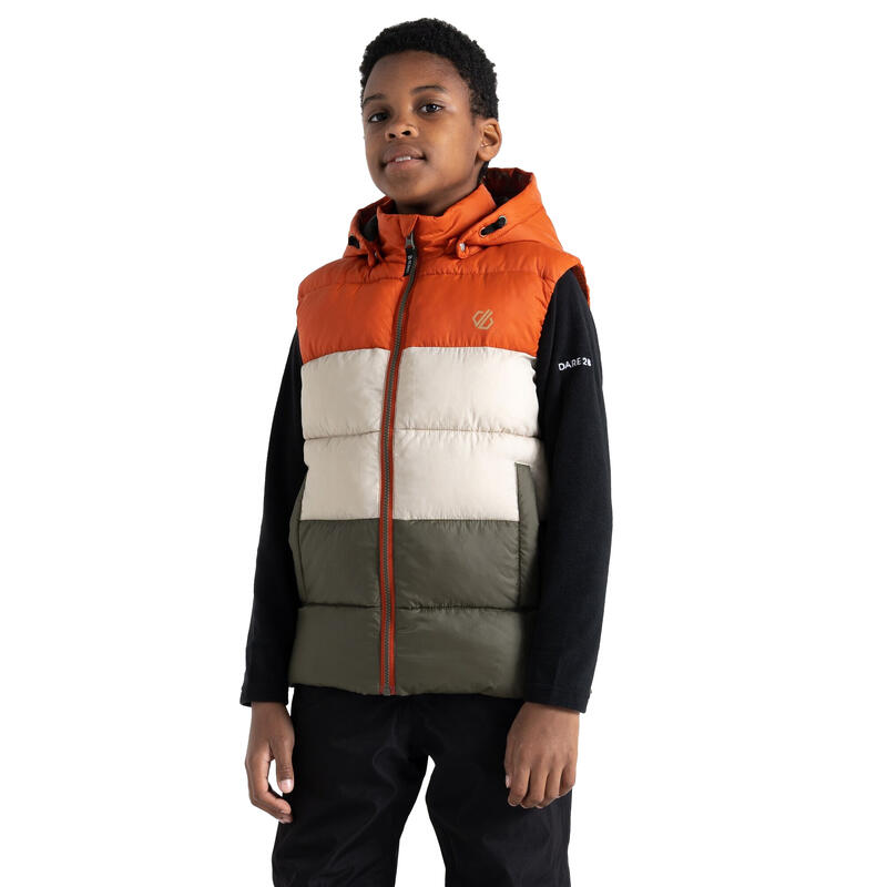 Kinder/Kinder Jolly Gewatteerd Gilet (Rooibosthee/Lichtgroen)