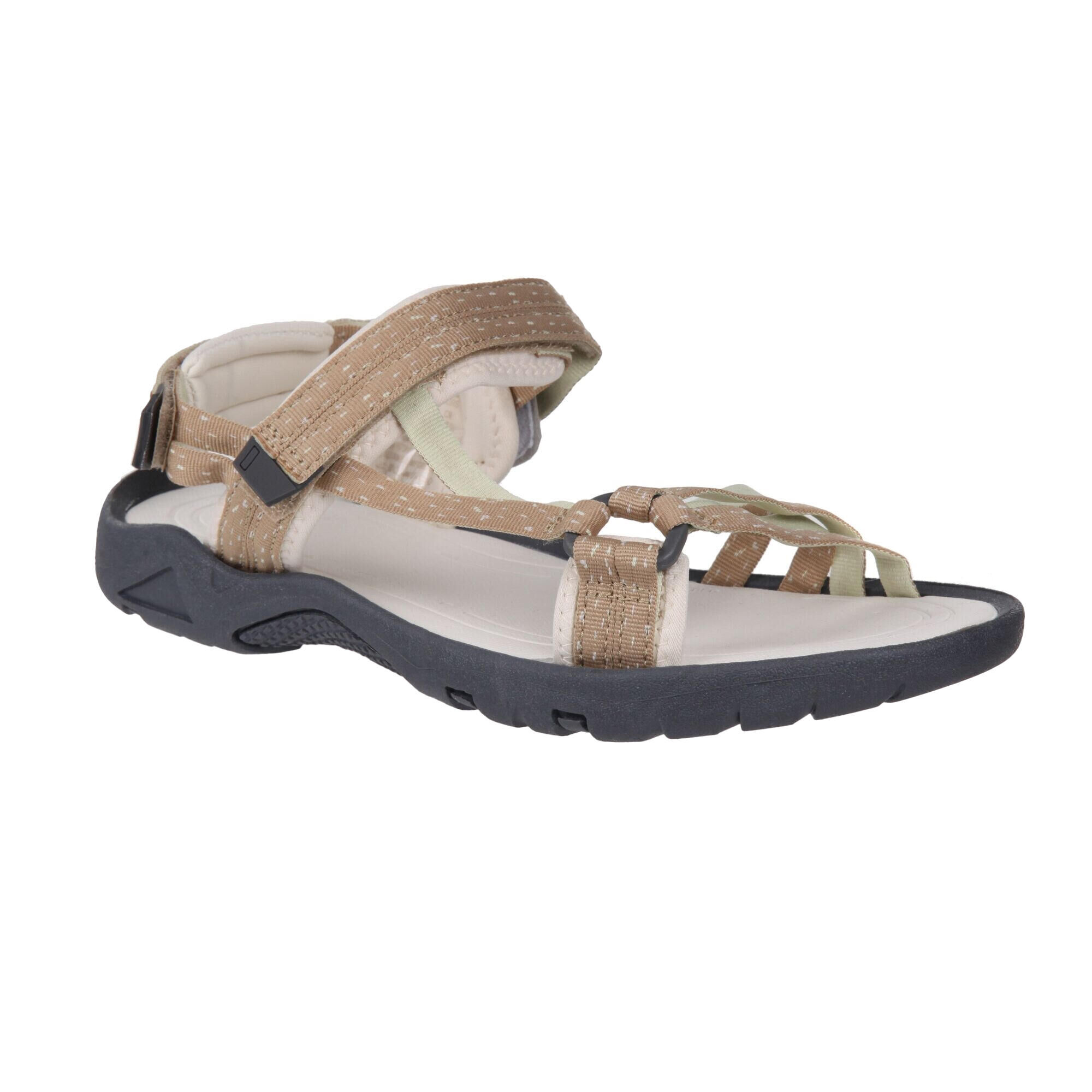 REGATTA Womens/Ladies Java Evo Sandals (Sesame/Lime Green)