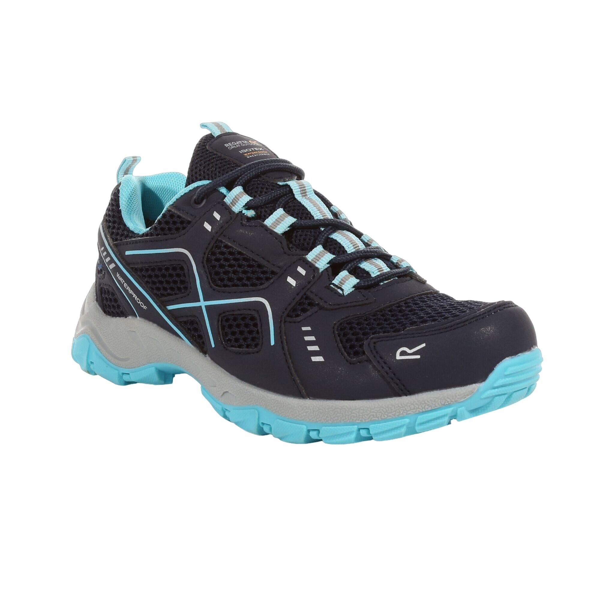 VENDEAVOUR Women's walking shoes (Navy blue / Pale turquoise)