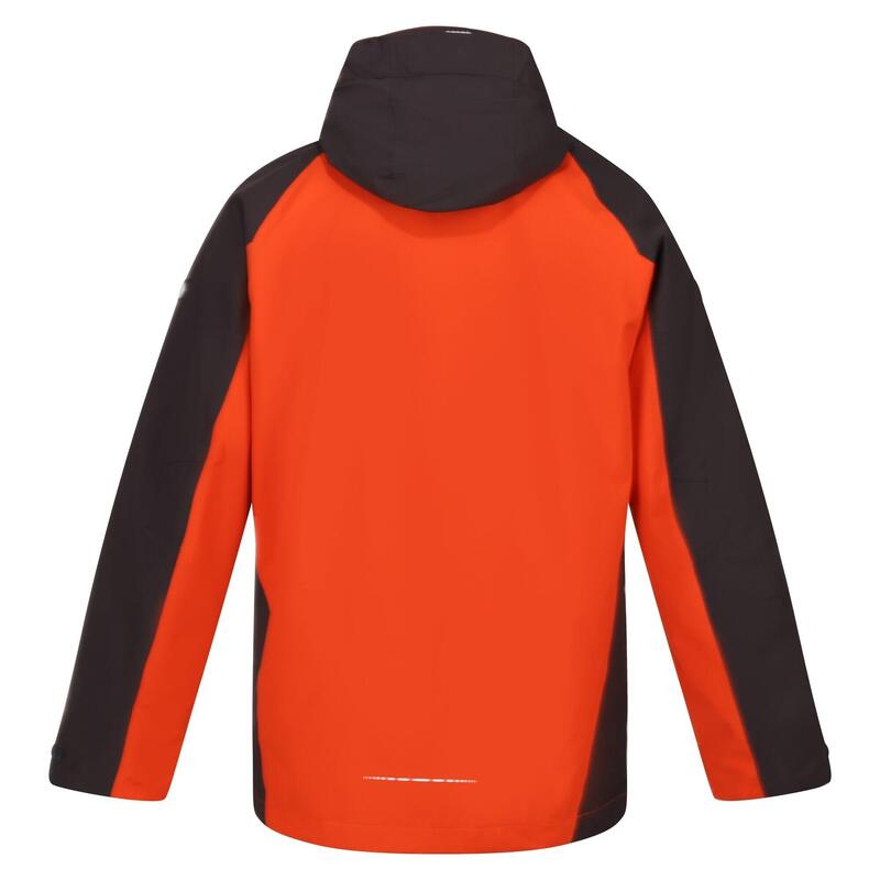 Veste imperméable RADDICK Homme (Rouge orangé / Cendre)