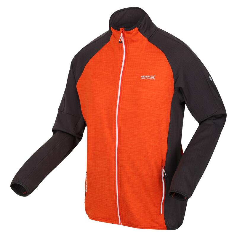 Veste polaire HEPLEY Homme (Rouge orang?� / Cendre) REGATTA | Decathlon