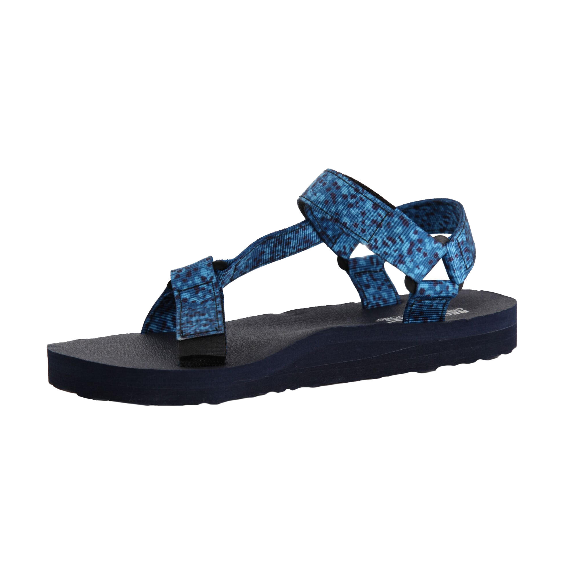 Womens/Ladies Lady Vendeavour Patterned Sandals (Navy/Celestial) 3/5