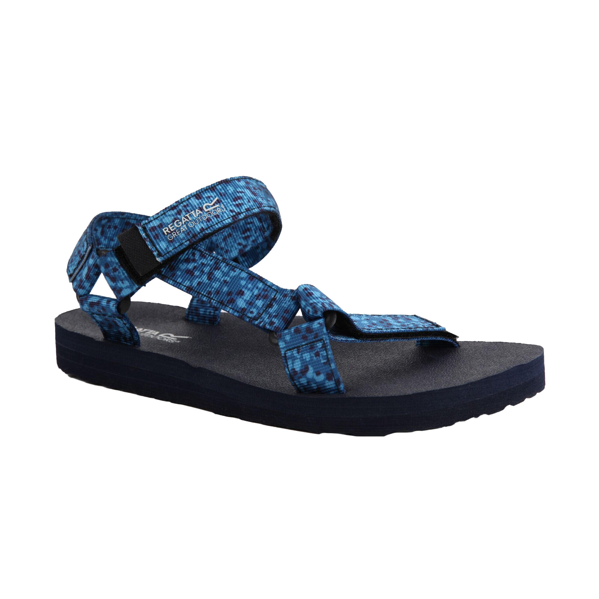 Womens/Ladies Lady Vendeavour Patterned Sandals (Navy/Celestial) 1/5