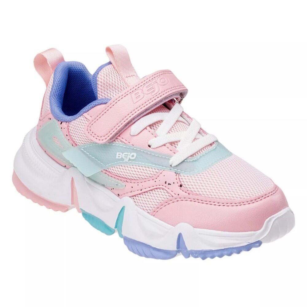 Bejo - Baskets Maggie Fille (rose Poudré / Menthe) - Chaussures De Sport - Rose|vert - 28 - Decathlon