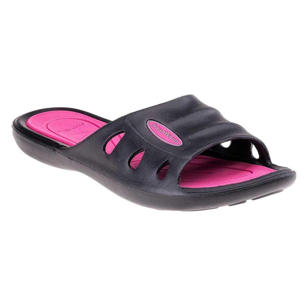 AQUAWAVE Dames Maura Slippers (Zwart / Fuchsia)
