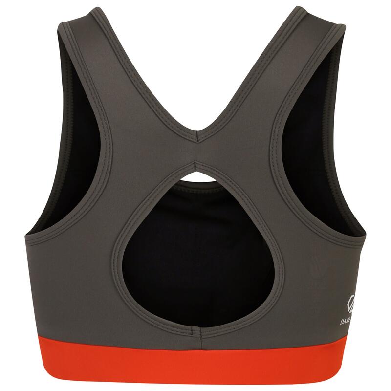 Brassière de sport SWIFT Femme (Vert lichen / Rouge orangé)