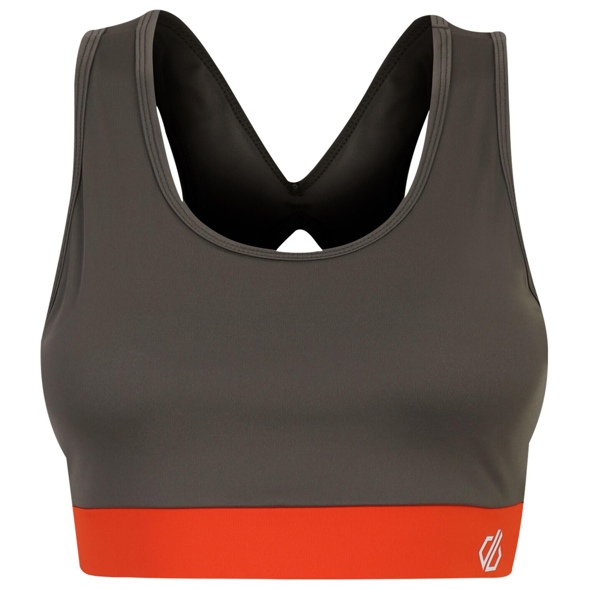 DARE 2B Womens/Ladies Swift Sports Bra (Lichen Green/Rusty Orange)