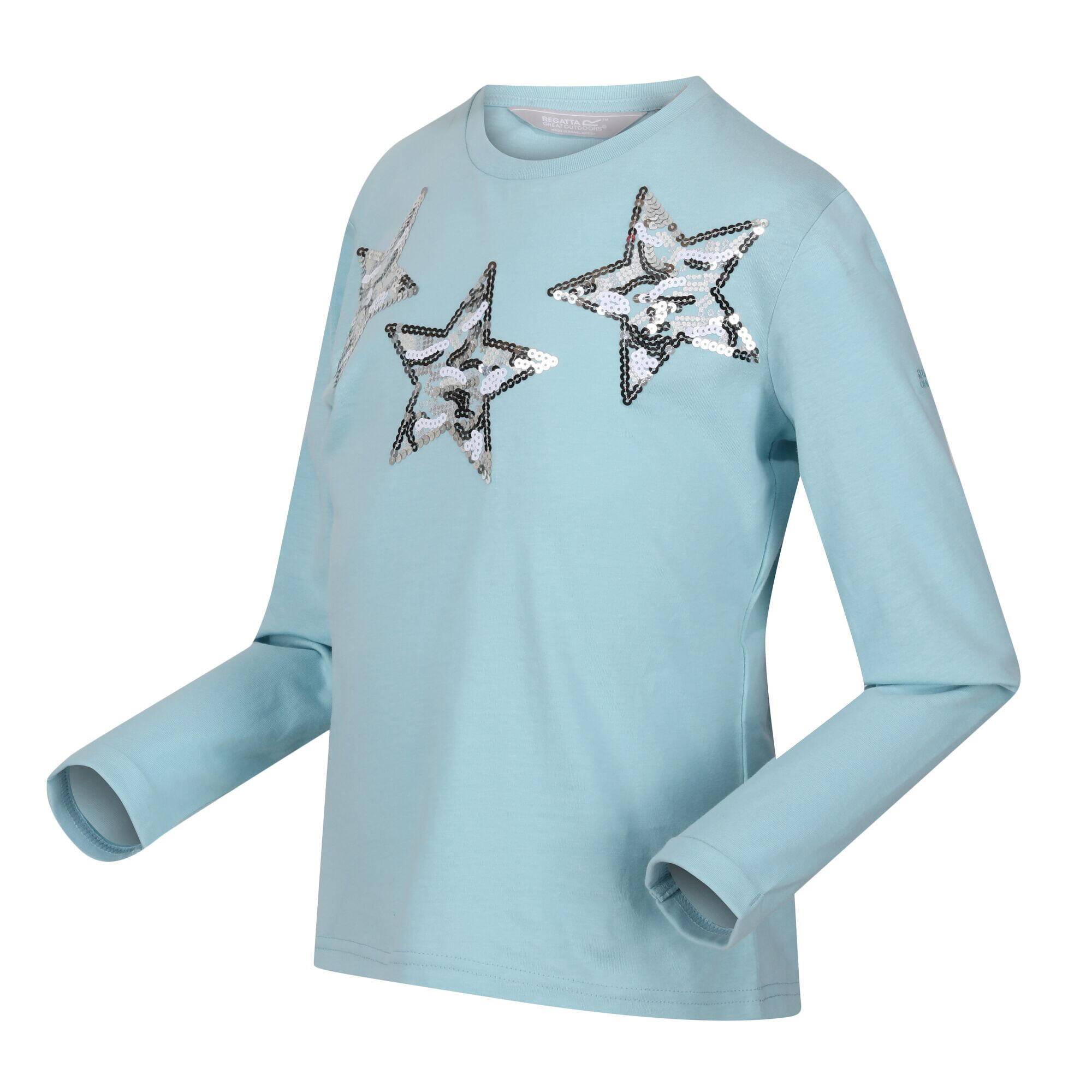 Childrens/Kids Wenbie III Stars TShirt (Sea Haze) 3/5