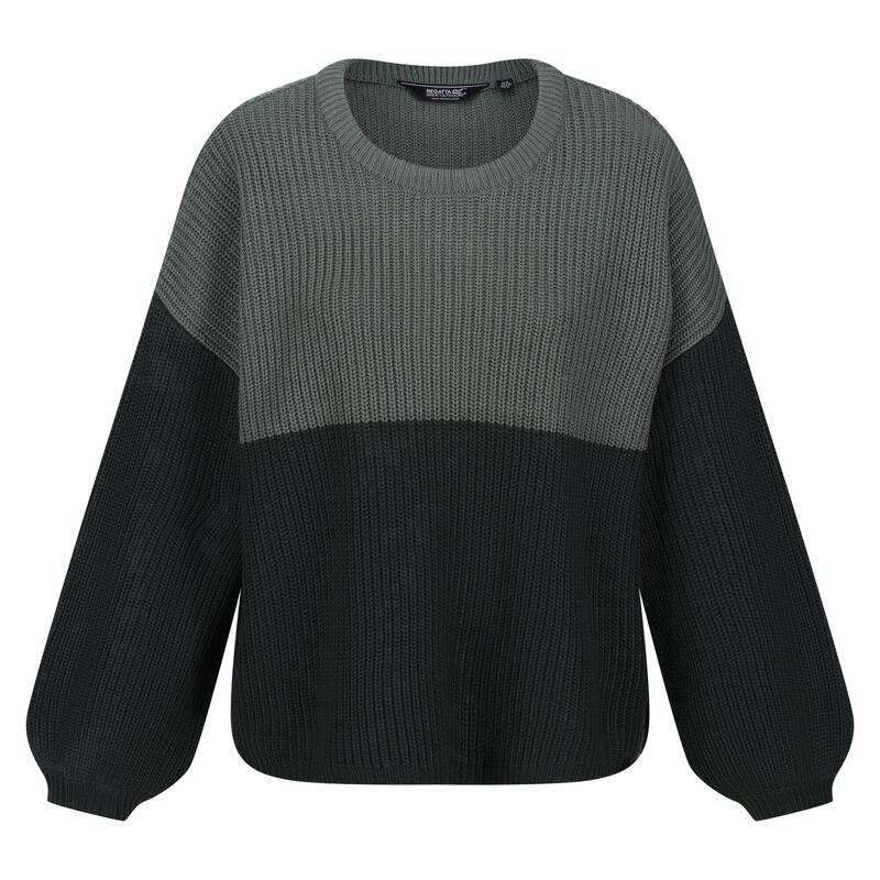 Pull KAMARIA Femme (Vert forêt foncé / Vert foncé)